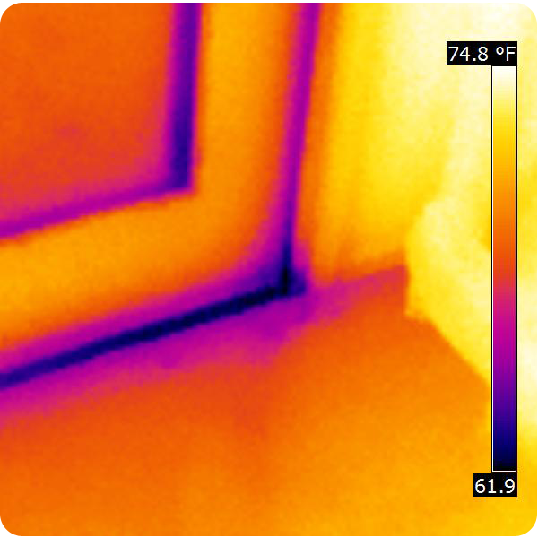 An Infrared Photo like this gives us visual representation of heat loss. Poor construction that performs poorly is common in Oklahoma